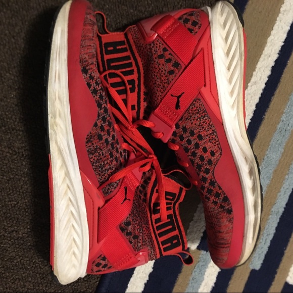 Men’s Puma Ignite Evoknit (red & black) - Picture 2 of 4